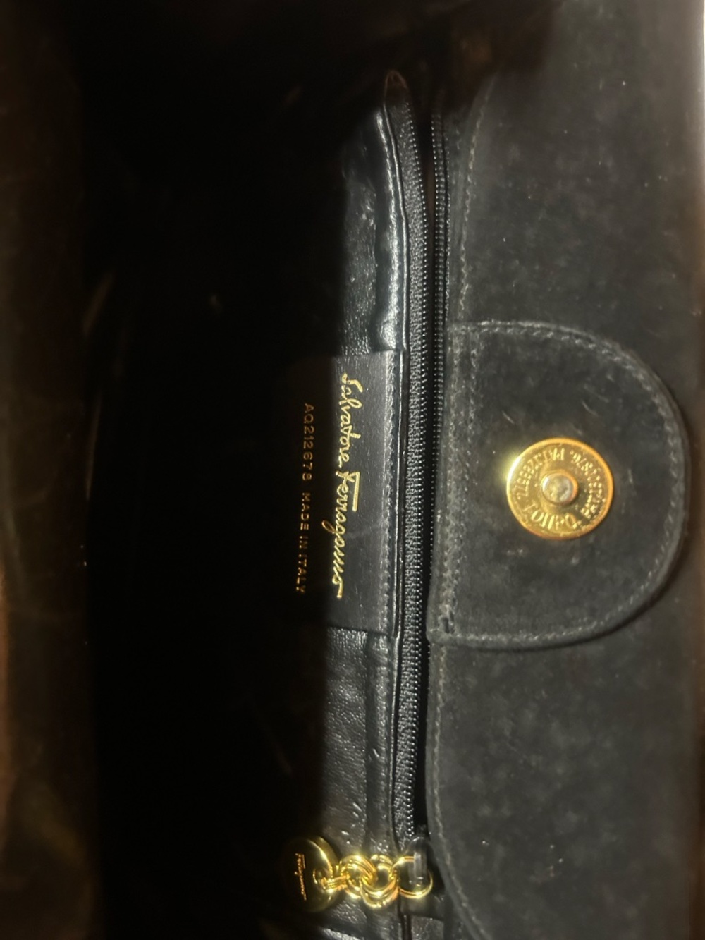Vintage Suede Ferragamo Bag - Picture 4 of 4